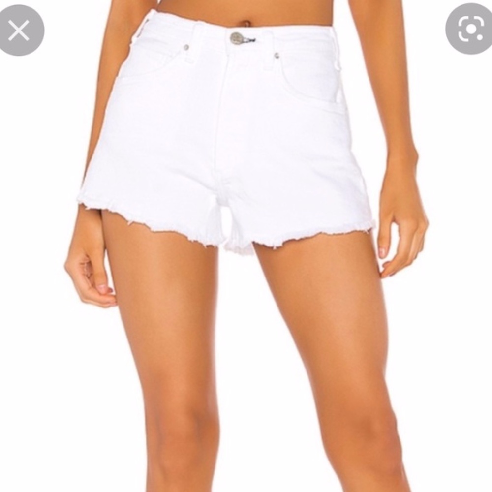 McGuire White Crop Valletta High Rise Shorts - Picture 4 of 14